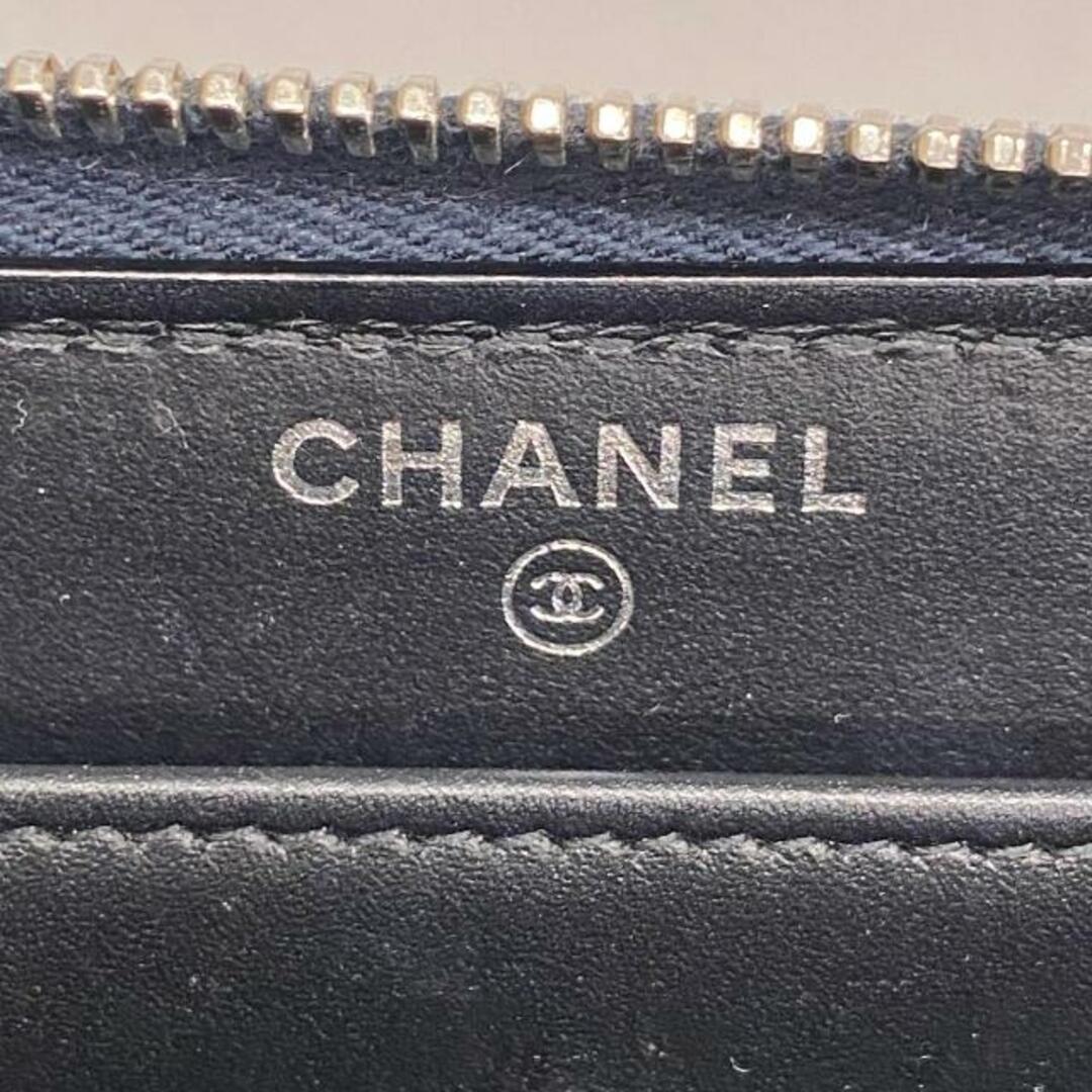 CHANEL(シャネル)の【4hb2016】シャネル 長財布/レザー/ブラック/シルバー金具 【中古】 レディース レディースのファッション小物(財布)の商品写真