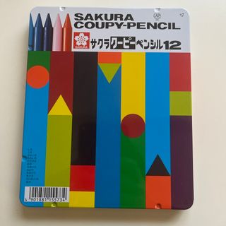 サクラ(SAKULA)のサクラ クーピーペンシル 12色 缶入り FY12(12色入)(ペン/マーカー)