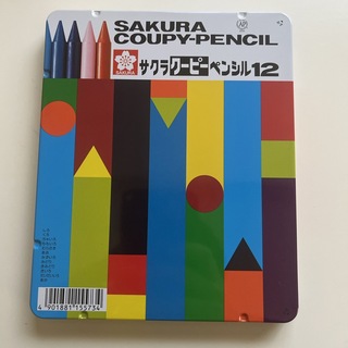 サクラ(SAKULA)のサクラ クーピーペンシル 12色 缶入り FY12(12色入)(ペン/マーカー)