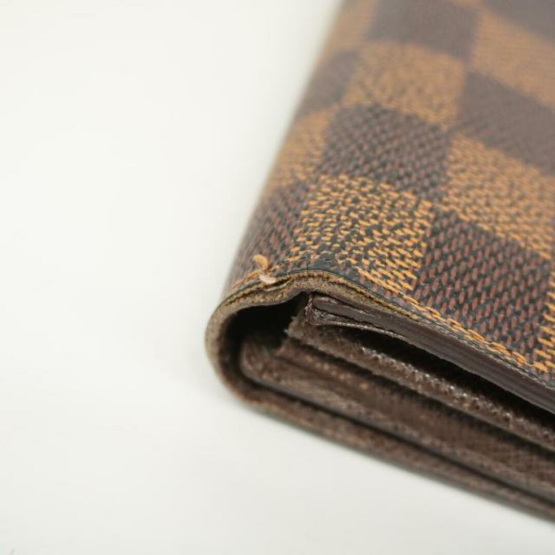 LOUIS VUITTON(ルイヴィトン)の【4hb2078】ルイヴィトン 長財布/ダミエ/ポルトフォイユサラ/N61734/エベヌ【中古】レディース レディースのファッション小物(財布)の商品写真