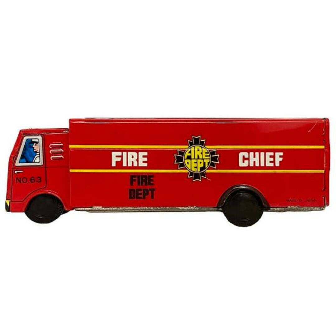 消防車 おもちゃ 自動車 乗り物 ブリキ 中古 玩具 ヴィンテージ 昭和 レトロ FIRE DEPT CHIEF コレクション レア 昭和レトロ トイ インテリア 置物 グッズ 雑貨 小物 レトロ 車 飾り ディスプレイ アンティーク インテリア/住まい/日用品のインテリア小物(置物)の商品写真