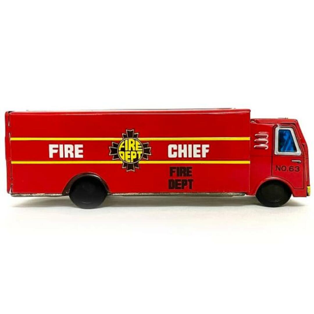 消防車 おもちゃ 自動車 乗り物 ブリキ 中古 玩具 ヴィンテージ 昭和 レトロ FIRE DEPT CHIEF コレクション レア 昭和レトロ トイ インテリア 置物 グッズ 雑貨 小物 レトロ 車 飾り ディスプレイ アンティーク インテリア/住まい/日用品のインテリア小物(置物)の商品写真