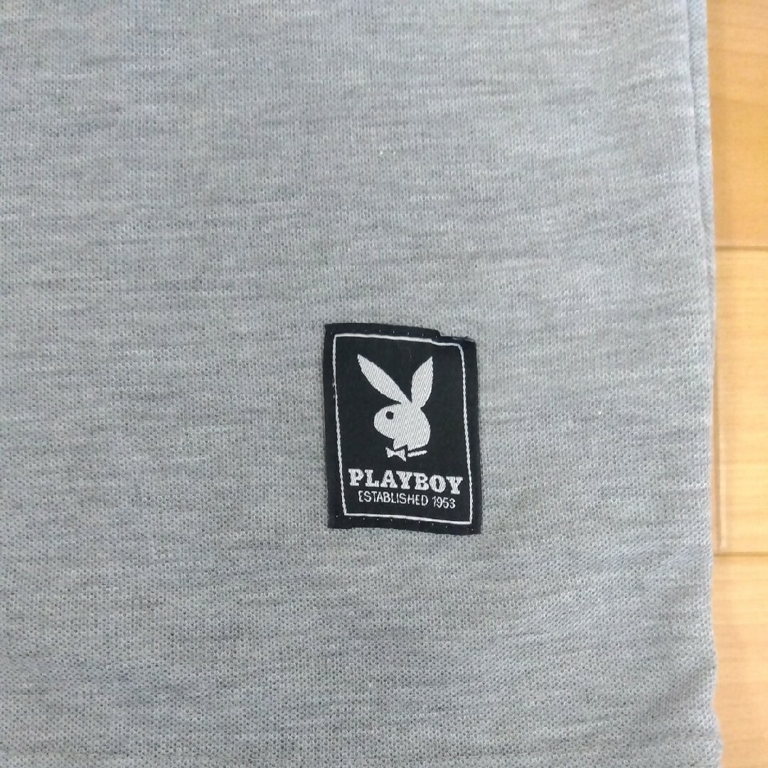 PLAYBOY(プレイボーイ)のLL　プレイボーイ　新品　半袖ポロシャツ　メンズ　ゴルフウェア　グレー メンズのトップス(ポロシャツ)の商品写真
