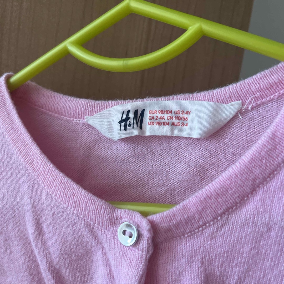 H&M(エイチアンドエム)のガーディガン女の子　100cm キッズ/ベビー/マタニティのキッズ服女の子用(90cm~)(カーディガン)の商品写真