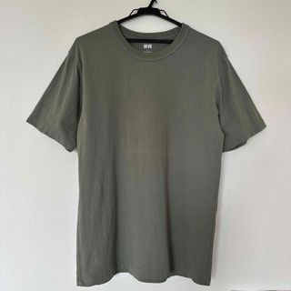 ユニクロ(UNIQLO)のUNIQLOユニクロ　クルーネックTシャツ　半袖　グリーン　Lサイズ(Tシャツ/カットソー(半袖/袖なし))