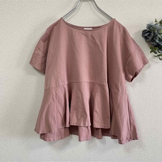 ソーノ(Sono)のSONO 半袖フリルカットソー　Tシャツ　ピンク　コットン100%  1サイズ(カットソー(半袖/袖なし))