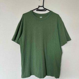 ユニクロ(UNIQLO)のUNIQLO UNIQLO クルーネックTシャツ　半袖　グリーン　XLサイズ(Tシャツ/カットソー(半袖/袖なし))