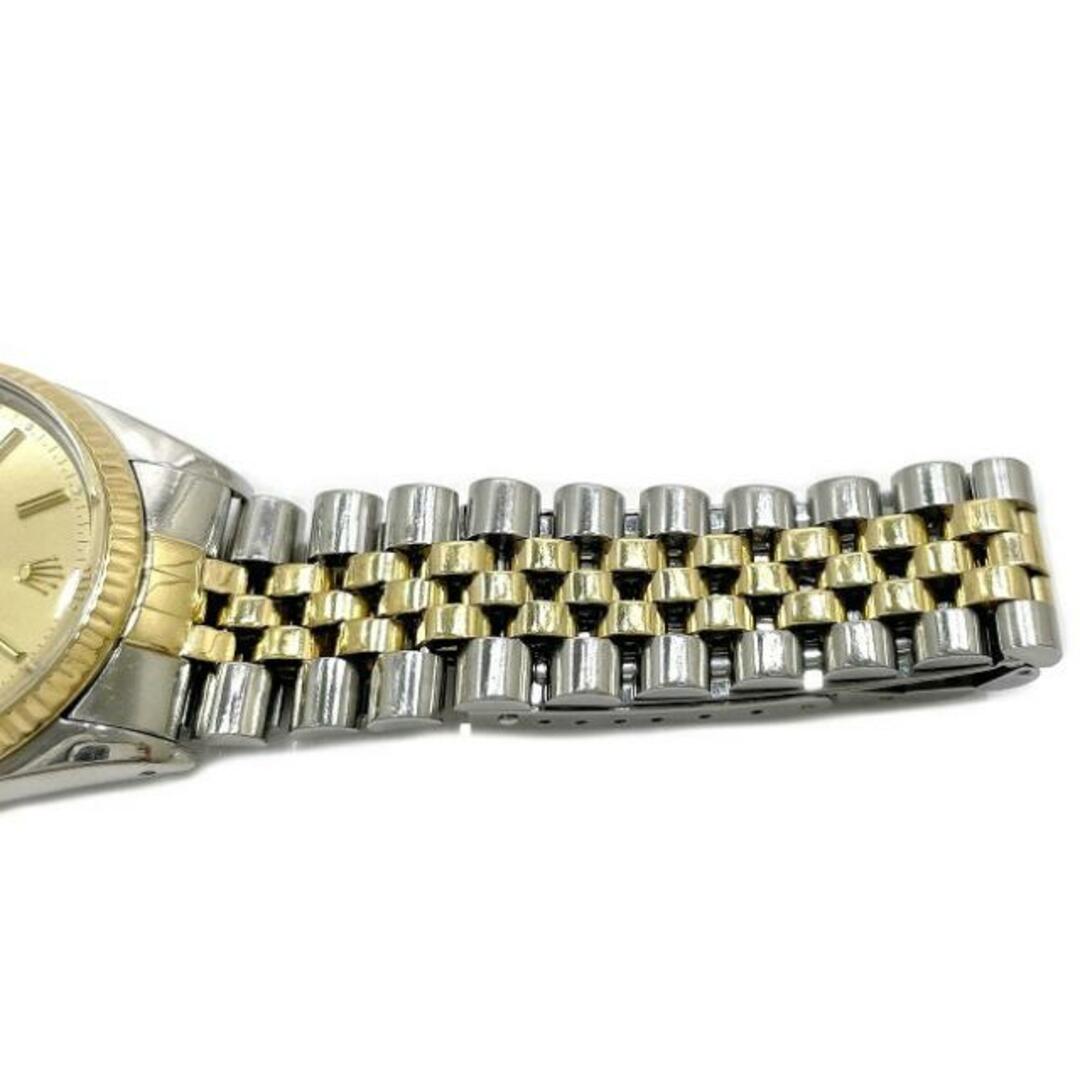 ロレックス 腕時計 デイトジャスト シルバー ゴールド 16013 オーバーホール済み SS 750 中古 自動巻き R23**** 1988年製 ROLEX 美品 ヴィンテージ 時計 メンズ OH済み コンビ 定番 人気 ウォッチ メンズの時計(腕時計(アナログ))の商品写真
