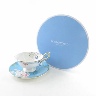 ウェッジウッド(WEDGWOOD)の未使用 WEDGWOOD ウェッジウッド ワンダーラスト アップルブロッサム ティーカップ＆ソーサー ピオニー SU6416L (グラス/カップ)