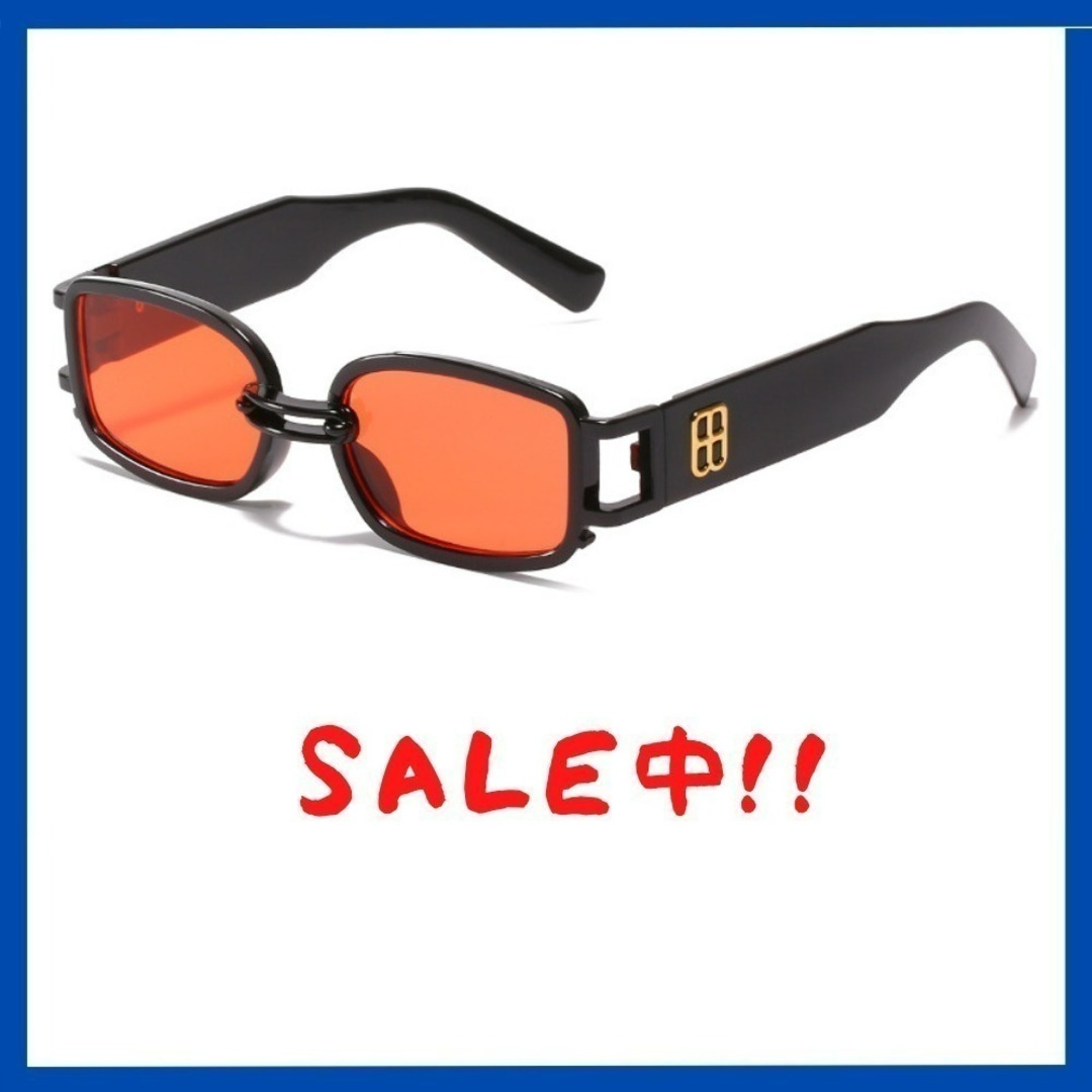 【いいね割引】サングラス メガネ 眼鏡 レディース オレンジ メンズ レディースのファッション小物(サングラス/メガネ)の商品写真