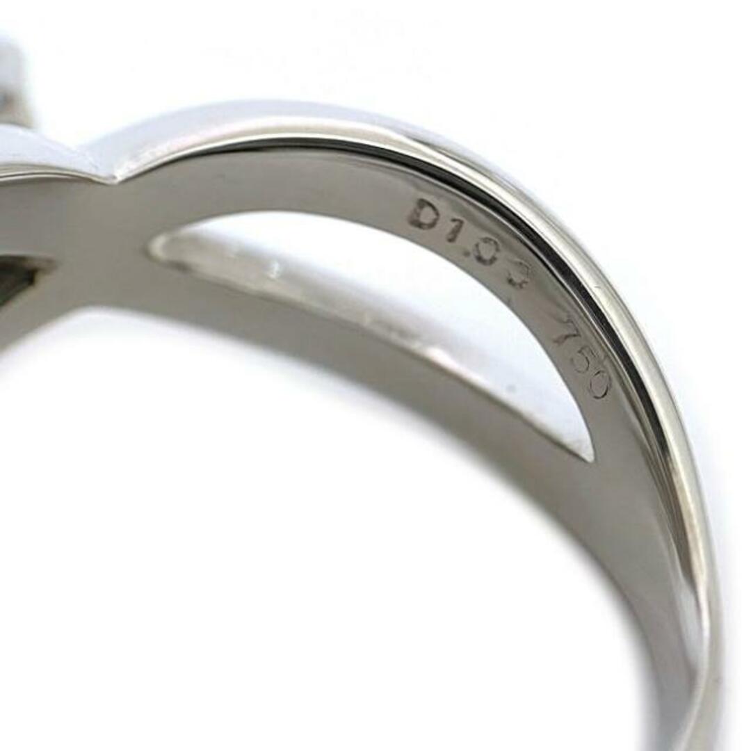 リング WG ホワイトゴールド 指輪 15号 750 K18 Sランク ダイヤモンド   新品 仕上げ済み メレー ダイヤ 花 フラワーモチーフ ジュエリー アクセサリー レア 立体 宝石 豪華 人気 レディース ダイヤモンドリング メンズのアクセサリー(リング(指輪))の商品写真