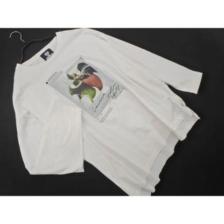 ジュンレッド(JUNRED)のJUNRed ジュンレッド tai プリント 長袖 カットソー sizeL/白 ■◇ メンズ(Tシャツ/カットソー(七分/長袖))