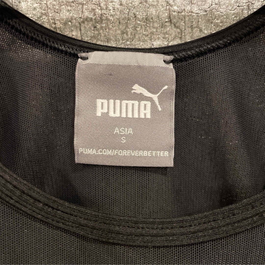 PUMA(プーマ)のPUMA プーマ シースルー×リブ クロップタンクトップ レディースのトップス(タンクトップ)の商品写真