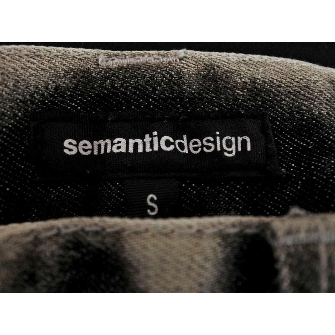 semantic design(セマンティックデザイン)のsemantic design セマンティックデザイン ムラ染め デニムパンツ sizeS/グレー ■■ メンズ メンズのパンツ(デニム/ジーンズ)の商品写真