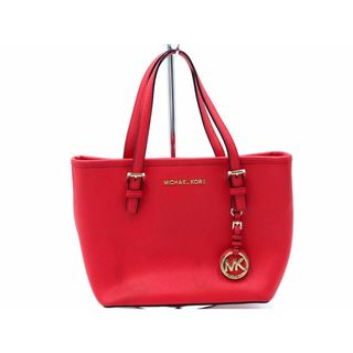 マイケルコース(Michael Kors)のMICHAEL KORS マイケルコース 35T8GTVT0L レザー 2WAY ロゴプレート トート バッグ 赤 ■■ レディース(トートバッグ)