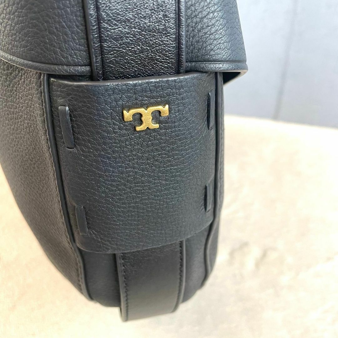 Tory Burch(トリーバーチ)の希少/未使用級 トリーバーチ ショルダーバッグ ジェミニ ハーフT A4 シボ革 レディースのバッグ(ショルダーバッグ)の商品写真