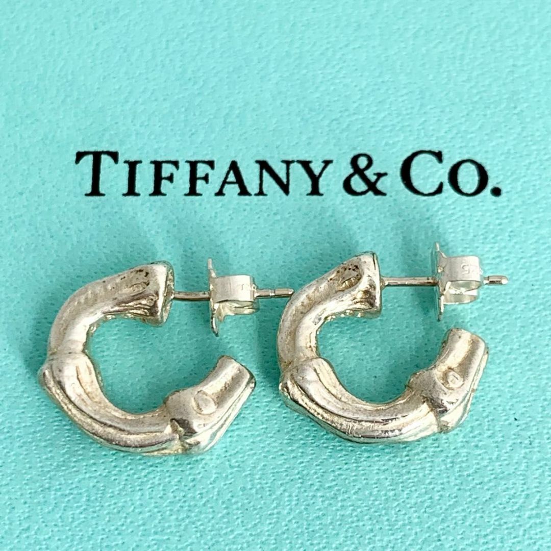Tiffany & Co.(ティファニー)のティファニー 希少 バンブー フープ ピアス ヴィンテージ 廃盤 cr2 レディースのアクセサリー(ピアス)の商品写真