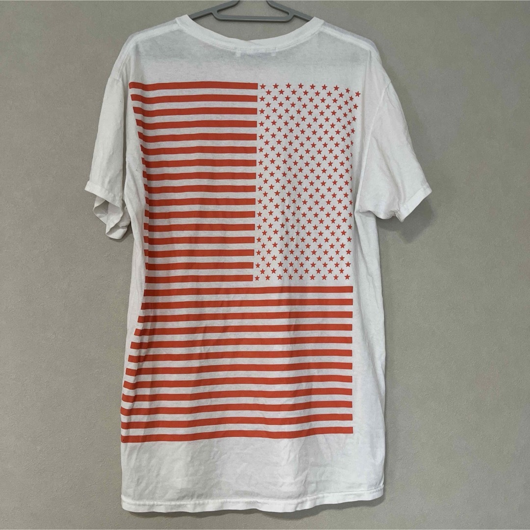 BEAUTY&YOUTH UNITED ARROWS(ビューティアンドユースユナイテッドアローズ)のflagstuff Tシャツ　星　星条旗　オレンジ　古着　レア メンズのトップス(Tシャツ/カットソー(半袖/袖なし))の商品写真