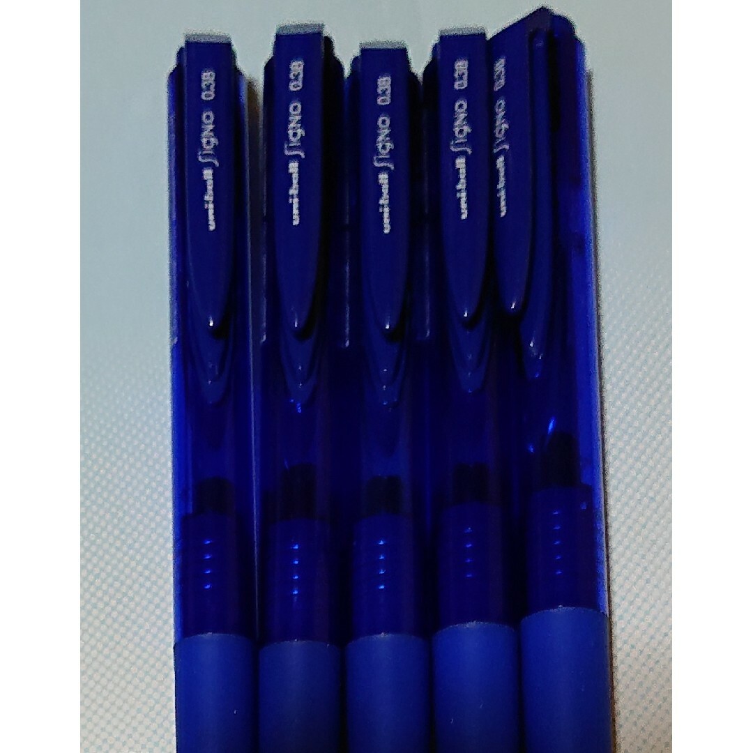 三菱鉛筆(ミツビシエンピツ)の三菱鉛筆ユニボールシグノ RT10.38 青 5本 エンタメ/ホビーのアート用品(カラーペン/コピック)の商品写真