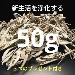 ★特選再入荷★無農薬カリフォルニア産【箱配送50g高品質ホワイトセージ】❤️(お香/香炉)