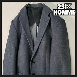 ニジュウサンク(23区)の美品 23区 HOMME テーラード ジャケット デニム調 ストレッチ 春 秋(テーラードジャケット)