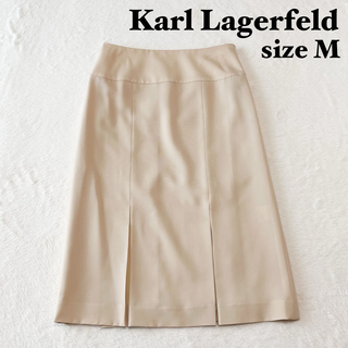 Karl Lagerfeld - 【美品】Karl Lagerfeld カールラガーフェルド　膝丈スカート　M