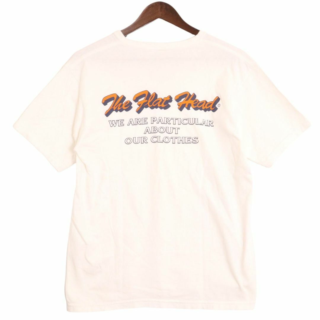 THE FLAT HEAD(フラットヘッド)のTHE FLAT HEAD/フラットヘッド Vネック プリント Tシャツ メンズのトップス(Tシャツ/カットソー(半袖/袖なし))の商品写真