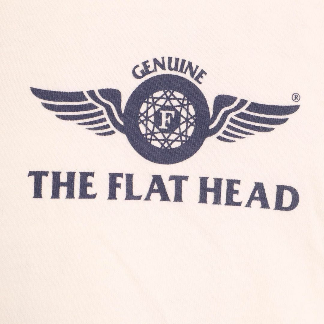 THE FLAT HEAD(フラットヘッド)のTHE FLAT HEAD/フラットヘッド Vネック プリント Tシャツ メンズのトップス(Tシャツ/カットソー(半袖/袖なし))の商品写真