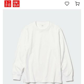 ユニクロ(UNIQLO)の■ユニクロ■エアリズムコットン■UV カット■クルーネック Tシャツ■男女兼用L(Tシャツ/カットソー(七分/長袖))