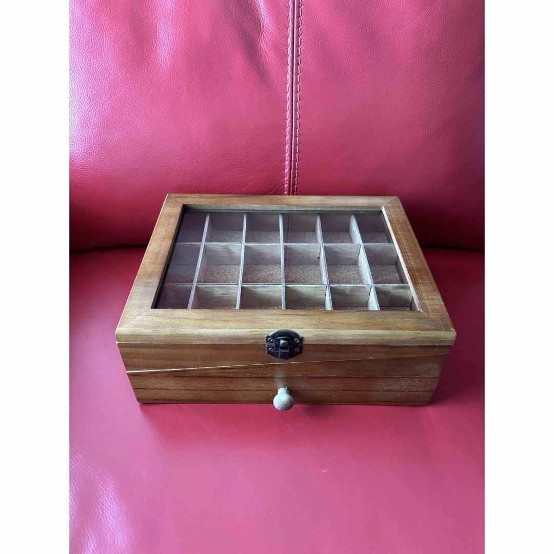 木製ジュエリーボックス２段式 インテリア/住まい/日用品のインテリア小物(小物入れ)の商品写真