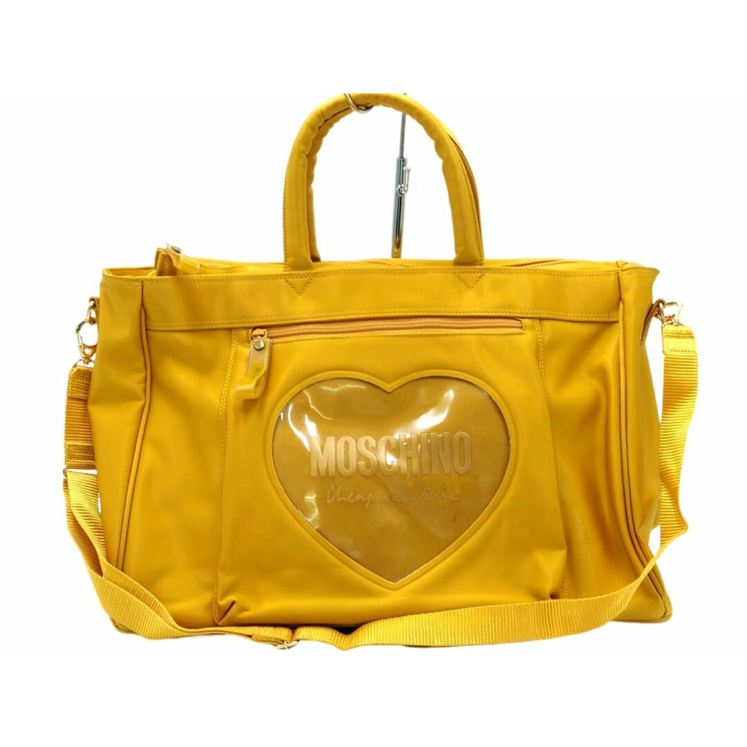 MOSCHINO(モスキーノ)のMOSCHINO モスキーノ 2WAY ボストン バッグ 黄 ■■ レディース レディースのバッグ(ボストンバッグ)の商品写真