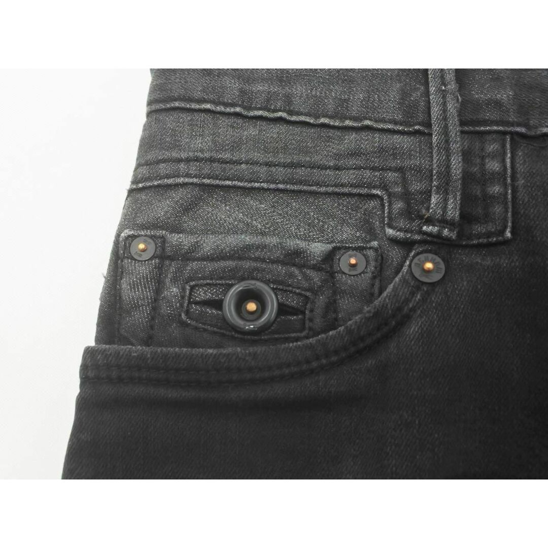 DENHAM(デンハム)のDENHAM デンハム USED加工 ボタンフライ スキニー デニムパンツ size28/黒 ■■ メンズ メンズのパンツ(デニム/ジーンズ)の商品写真