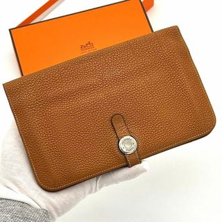 エルメス(Hermes)の⭐️鑑定済⭐️エルメス ドゴンGM トゴ 2つ折り長財布 ヴィンテージ(財布)