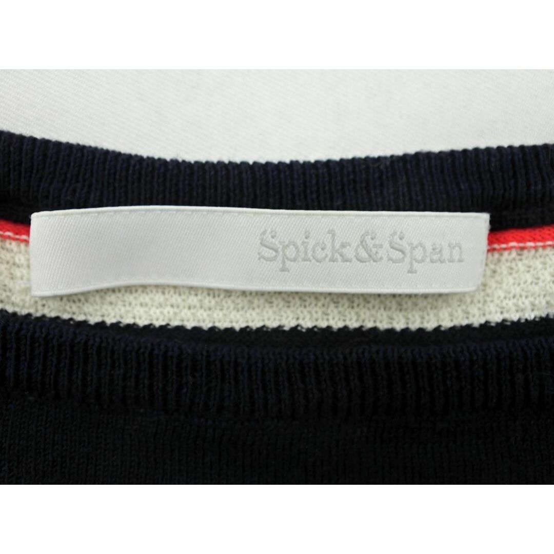 Spick & Span(スピックアンドスパン)のSpick & Span スピック＆スパン マルチボーダー ニット セーター 黒x赤x水色 ■◇ レディース レディースのトップス(ニット/セーター)の商品写真