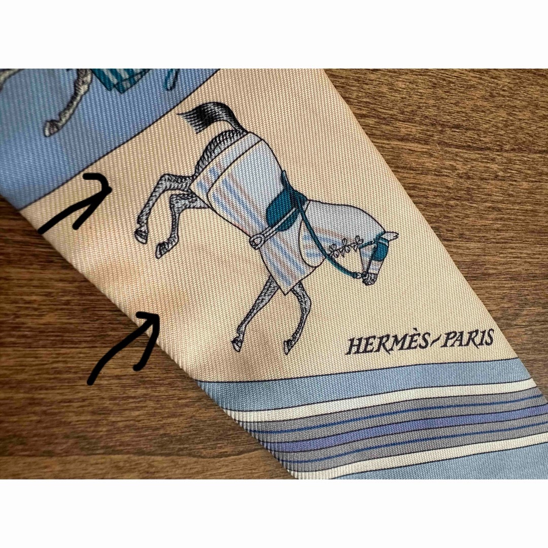 Hermes(エルメス)のエルメス　ツイリー　20aw   新しいブランケット 青系　馬柄 レディースのファッション小物(バンダナ/スカーフ)の商品写真