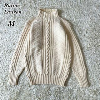 Ralph Lauren - 90s  ラルフローレン HAND KNIT ケーブル 肉厚 ニット セーター