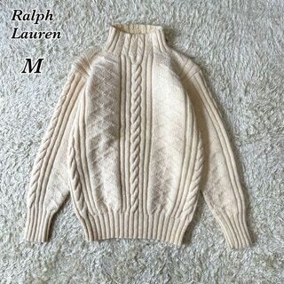ラルフローレン(Ralph Lauren)の90s  ラルフローレン HAND KNIT ケーブル 肉厚 ニット セーター(ニット/セーター)