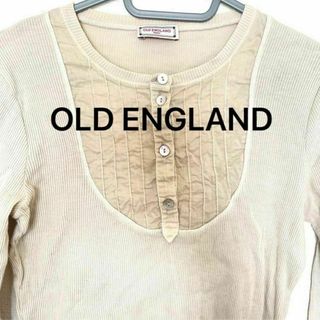 オールドイングランド(OLD ENGLAND)のオールドイングランド トップス M クルーネック ベージュ グレー 長袖(カットソー(長袖/七分))