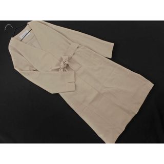 新品 NATURAL BEAUTY BASIC ナチュラルビューティーベーシック ノーカラー コート sizeS/ベージュ ■◇ レディース