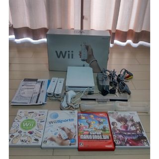 Wii - Nintendo Wii RVL-S-WA  本体 ソフト4本 セット