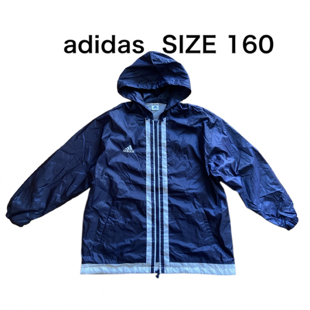 adidas(アディダス)のadidas アディダス ウィンドブレーカー ナイロンパーカー サッカー 160 キッズ/ベビー/マタニティのキッズ服男の子用(90cm~)(ジャケット/上着)の商品写真