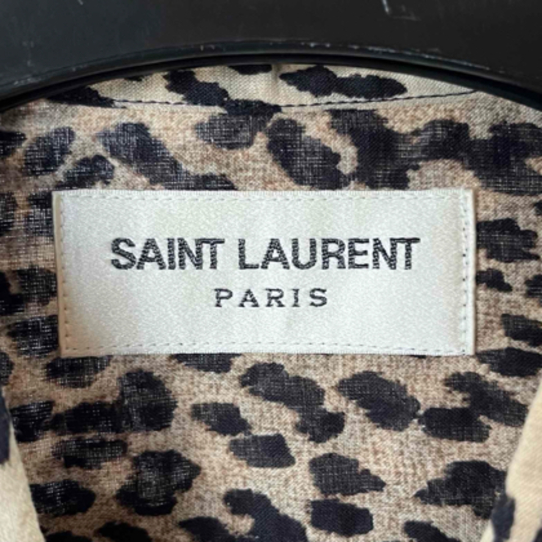 Saint Laurent(サンローラン)のサンローラン　ベイビーキャット　レオパード　ドレスシャツ　37 ケリングタグ メンズのトップス(シャツ)の商品写真