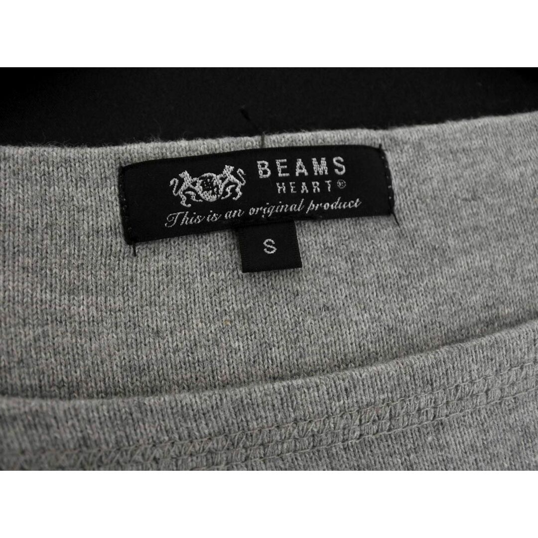 BEAMS(ビームス)のBEAMS HEART ビームスハート ボートネック ボーダー カットソー sizeS/黒ｘグレーx青 ■◇ メンズ メンズのトップス(Tシャツ/カットソー(七分/長袖))の商品写真