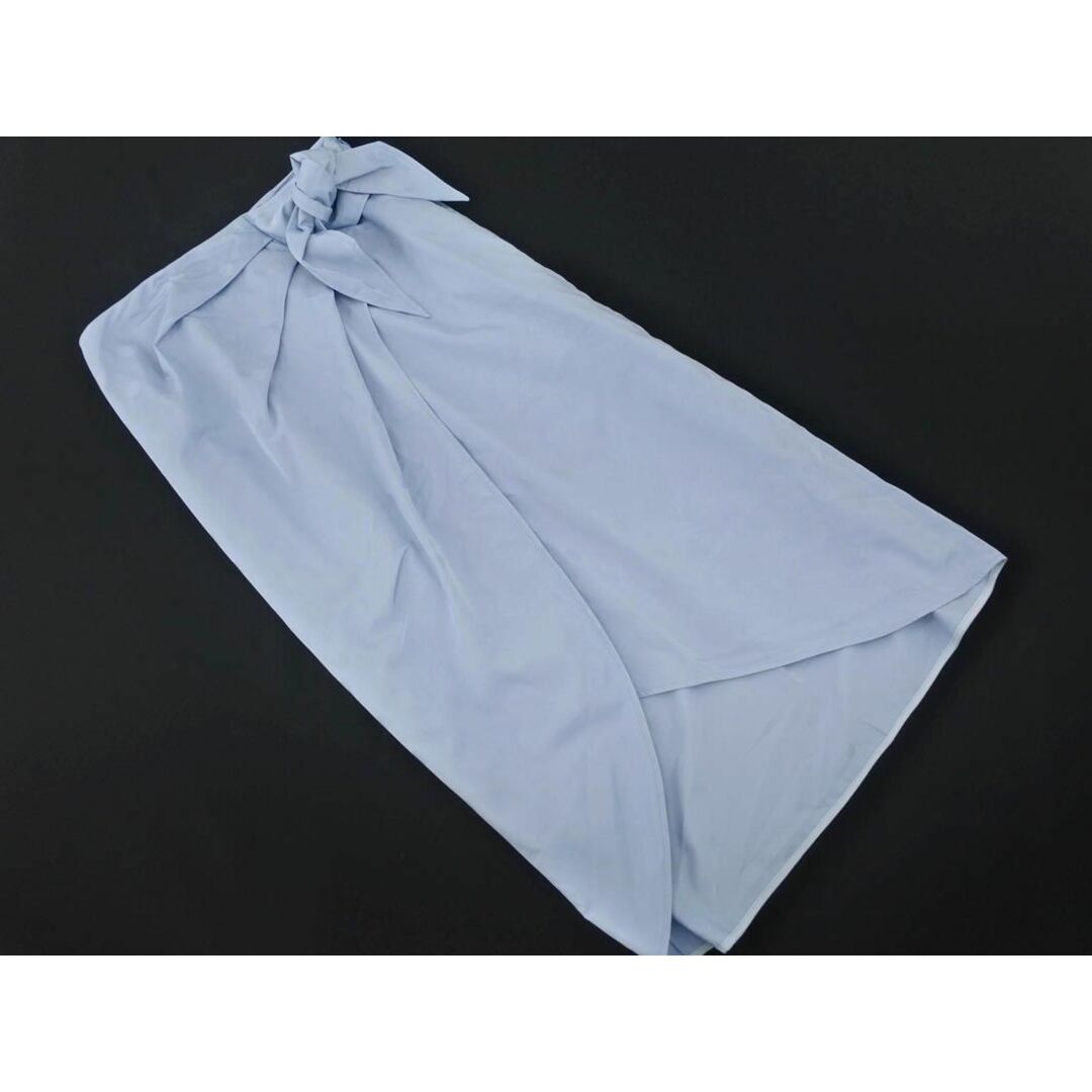 VIAGGIO BLU(ビアッジョブルー)のViaggio Blu ビアッジョブルー ドット ラップ風 スカート size2/水色 ■◇ レディース レディースのスカート(ロングスカート)の商品写真