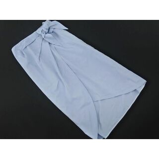 ビアッジョブルー(VIAGGIO BLU)のViaggio Blu ビアッジョブルー ドット ラップ風 スカート size2/水色 ■◇ レディース(ロングスカート)