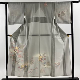 訪問着 身丈153.5cm 裄丈62cm 正絹 秀品 【中古】(着物)