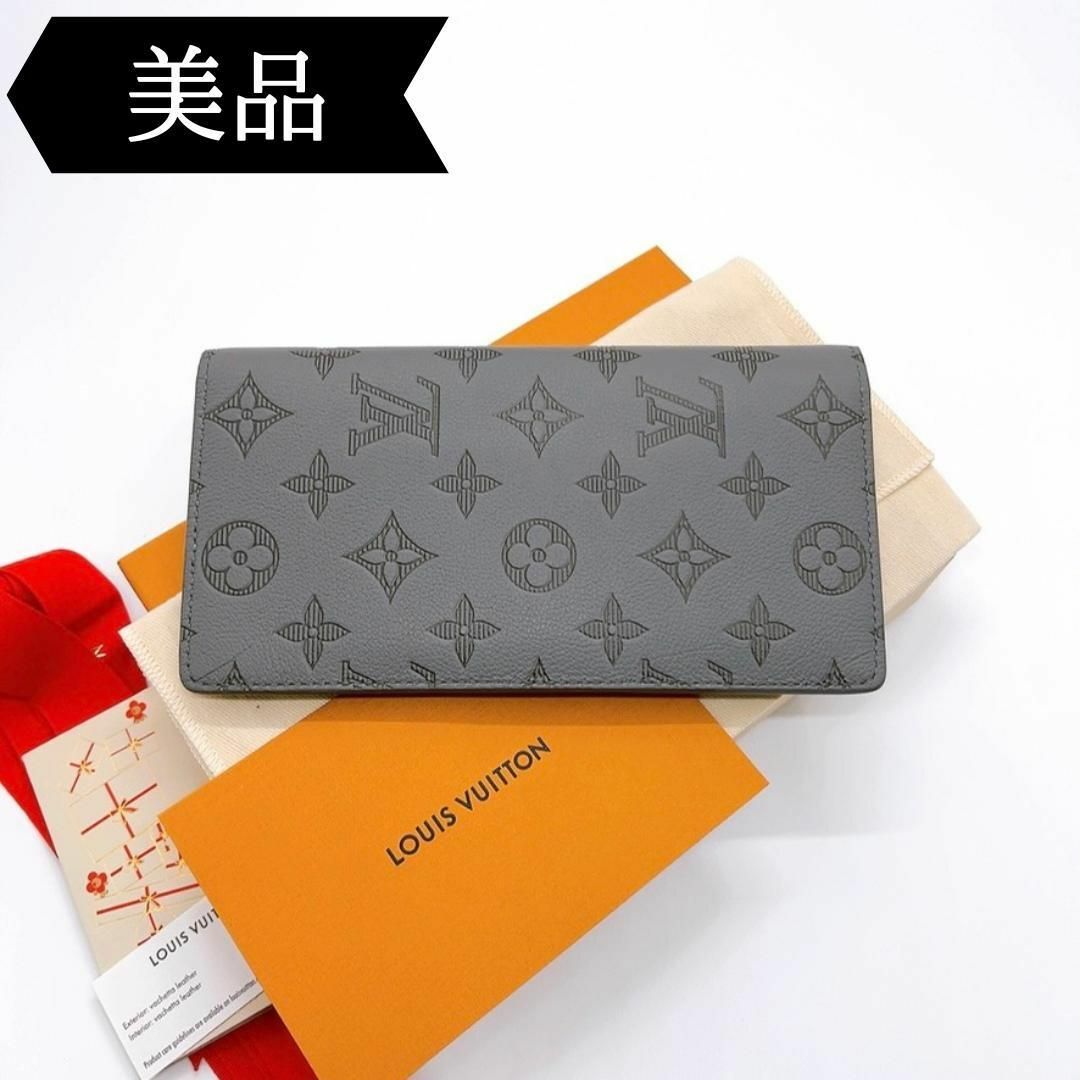 LOUIS VUITTON(ルイヴィトン)の◇ルイヴィトン◇モノグラムシャドウ/ポルトフォイユ/ブラザ/長財布/ブランド レディースのファッション小物(財布)の商品写真