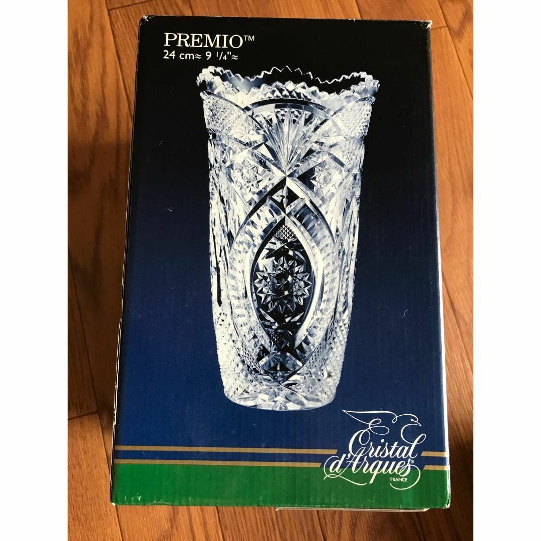 クリスタルダルク PREMIO 24cm 花瓶　プレミオ　ゴージャス　フランス製 インテリア/住まい/日用品のインテリア小物(花瓶)の商品写真