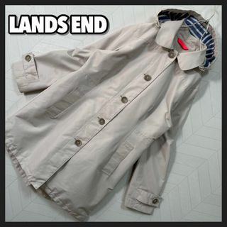 LANDS’END - LANDS END スプリングコート レインコート 撥水加工 ステンカラーコート