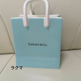 ティファニー(Tiffany & Co.)の【廃盤品 】TIFFANY&Co. ショッピングバッグ型　花瓶　オーナメント(その他)
